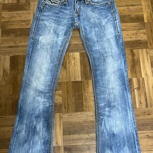 Rock Revival Denisa Light Blue Bootcut Jeans